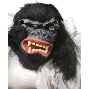 Vintage Gorilla Mask Halloween‎ Costume Cosplay Japan DAMAGED